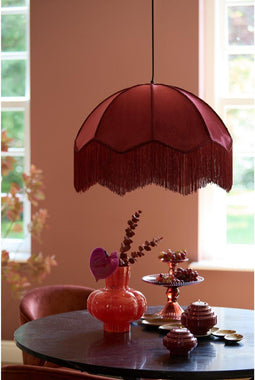 Light & Living Hanglamp Malacia - Donkerrood - Ø50cm - Modern - Hanglampen Eetkamer, Slaapkamer, Woonkamer