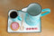 CABANAZ - schenkkan, keramiek, PITCHER, 1.6 liter, blauw