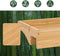 SoBuy NKD01-N - Bamboe Bedplank - Zwevend Nachtkastje met Kabelbeheer - Naturel 36x9x25cm
