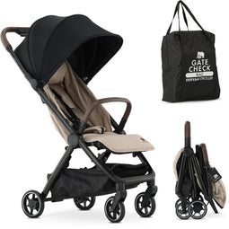 Deryan Air Buggy - Vliegtuig buggy - Geïntegreerde transporttas - Nougat