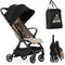 Deryan Air Buggy - Vliegtuig buggy - Geïntegreerde transporttas - Nougat