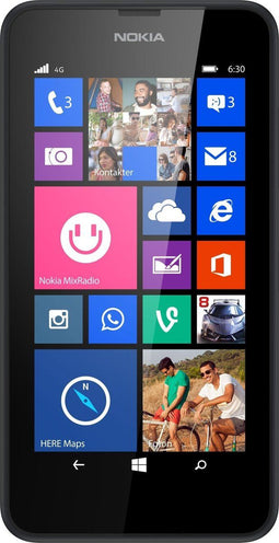 Nokia Lumia 635 - Windows smartphone - 4G LTE - 8 GB - 5 MP - zwart