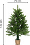 vidaXL - Kunstkerstboom - met - levensechte - naalden - 90 - cm - groen