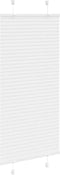 vidaXL - Plissé - rolgordijn - 60x150 - cm - stofbreedte - 59,4 - cm - polyester - wit