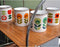 CABANAZ - mok, retro, keramiek, TEA/COFFEE LOLA, set/4 degins, 250 ml