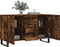 vidaXL - Dressoir - 100x36x60 - cm - bewerkt - hout - gerookt - eikenkleurig