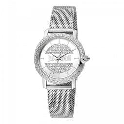 Just Cavalli JC1L212M0215 horloge vrouw - Roestvrij Staal - zilver