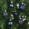 House of Seasons - Kerstballen Set - 42 Stuks - Ø7 cm - Glas - Donkerblauw (42 stuks)