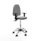 Piqueras y Crespo B1D05RP - Bureaustoel - Hoogteverstelbaar met armleuning - Lichtgrijs