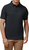 Bamboo Elements - Heren Piqué Polo - Korte Mouwen - Antraciet Grijs XL