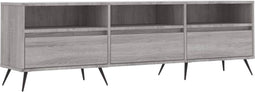 vidaXL - Tv-meubel - 150x30x44,5 - cm - bewerkt - hout - grijs - sonoma - eikenkleurig