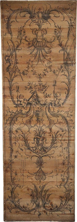 PTMD lucille bruin houten muur paneel antiek