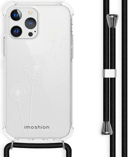 iMoshion Hoesje Geschikt voor iPhone 13 Pro Hoesje Met Koord - iMoshion Design Hoesje met Koord - Wit / Dandelion