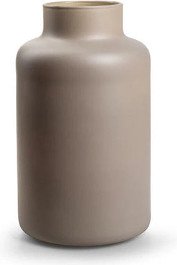 Eco vaas 'gigi' mat grijs h25 d14,5 cm