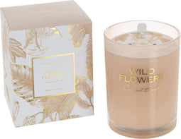J-Line geurkaars - Wild Flowers - beige - large - 70U