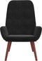 vidaXL Relaxfauteuil - Fluweel - Zwart - 70 x 77 x 94 cm (B x D x H)