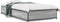 vidaXL - Bedframe - bewerkt - hout - en - metaal - grijs - sonoma - eiken - 90x190 - cm