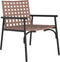 vidaXL - Tuinstoelen - 2 - stuks - Zwart - 79x56x73,5 - cm - Poly - Rattan