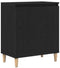 vidaXL - Dressoir - Zwart - Eiken - 60x35x70 - cm - Gemaakt - van - Hout