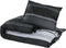 vidaXL - Dekbedovertrekset - 155x220 - cm - katoen - zwart - en - wit