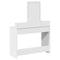 vidaXL - Kaptafel - met - LED - Verlichting - - - Wit - 100x41x140 - cm