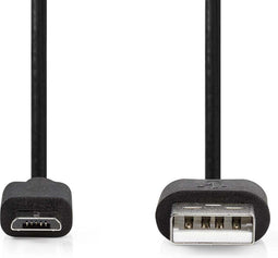 Nedis USB-Kabel - USB 2.0 - USB-A Male naar USB Micro-B Male - 3 m - Zwart