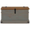 vidaXL - Opbergkist - HALDEN - grijs - 91x48x47 - cm - massief - grenenhout