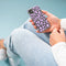 iMoshion Hoesje Geschikt voor iPhone SE (2022) / SE (2020) / 8 / 7 Hoesje Siliconen - iMoshion Design hoesje - Transparant / Paars / Design Leopard Lilac