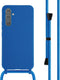 imoshion Hoesje Geschikt voor Samsung Galaxy A54 (5G) Hoesje Met Koord - imoshion Siliconen hoesje met koord - Blauw