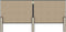 vidaXL - Hoofdbord - 200x200 - cm - stof - donkergrijs