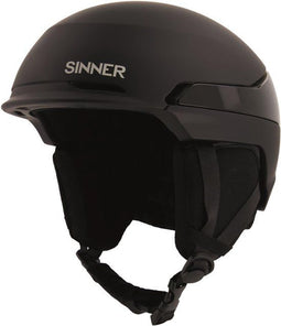 SINNER ZERMATT - Unisex Skihelm - Triple In-Mould technologie - Matte Zwart - Maat M (55-58 cm)
