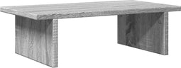 vidaXL - Monitorstandaard - 50x27x15 - cm - bewerkt - hout - grijs - sonoma - eiken