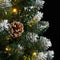 vidaXL - Kunstkerstboom - smal - met - 300 - LED's - 240 - cm