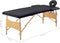 vidaXL - Massagetafel - inklapbaar - 2 - zones - hout - zwart