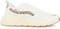 POSH by Poelman CHARLIE - Dames sneakers - Vetersluiting met panterprint - Wit (39)