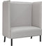 vidaXL - Hoge - Rug - Sofa - Cloud - Grijs - 109x56x121 - cm