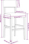 vidaXL - Barstoelen - 2 - st - massief - rubberhout - en - kunstleer