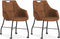 MX Sofa Eetkamerstoel Promise - Cognac (set van 2 stoelen)