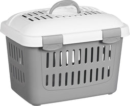 ZOLUX Midi Gulliver - reismand voor kleine dieren - geschikt voor hond kat cavia - grijs