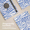 imoshion Tablet Hoes - Geschikt voor Samsung Galaxy Tab S9 11.0 inch FE / Galaxy Tab S10 FE - 360° Draaibare Design Bookcase 2.0 - White Blue Stripes