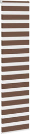 vidaXL - Zebra - rolgordijn - 55x230 - cm - stofbreedte - 50,9 - cm - polyester - bruin