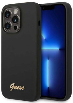 Guess Silicone Back Case - Apple iPhone 14 Pro Max (6.7") - Origineel - Zwart