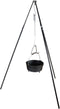 The Windmill Cast Iron - Dutch Oven haak - rvs - 13x12x4 cm - ophanghaak voor driepoot