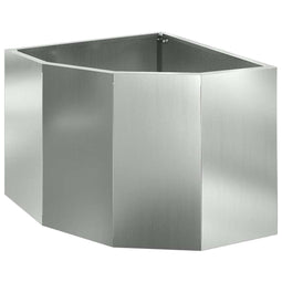 Hoek Plantbak Zilver 45 x 45 x 35 cm Gegalvaniseerd staal