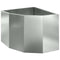Hoek Plantbak Zilver 45 x 45 x 35 cm Gegalvaniseerd staal