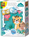SES - Tiny Talents - Badboek - Kleuren met water - 8 pagina's - vrolijke illustraties verschijnen als het nat wordt - opnieuw te gebruiken - PVC vrij