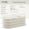 tectake® Altu - Gestoffeerde bank - Opbergruimte - Boucle beige