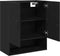 vidaXL - Wandkast - Zwart - Eiken - 60x30x70 - cm - Gelaagd - Hout