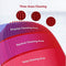 InFace Facial 2 Reinigingsborstel Sonic Cleanser-Wash IPX7 Waterproof Silicone Facial Cleaning Brush upgrade-versie-Rood