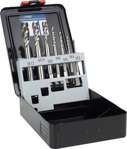 7 dlg. Cass. Machinetappen M3-M12, blind gat - 900.2007C